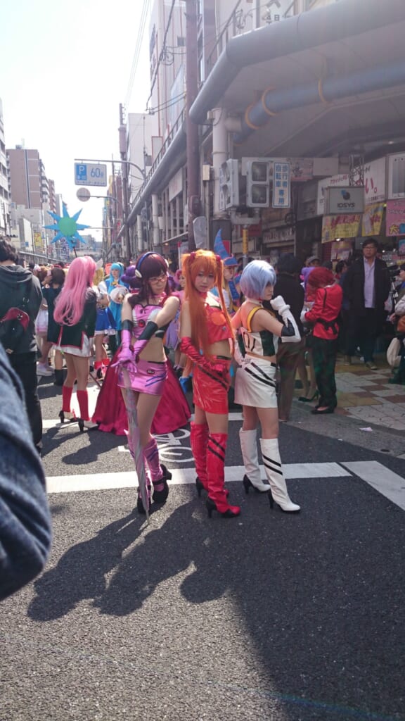 Evangelion en el festival de cosplay de Osaka.