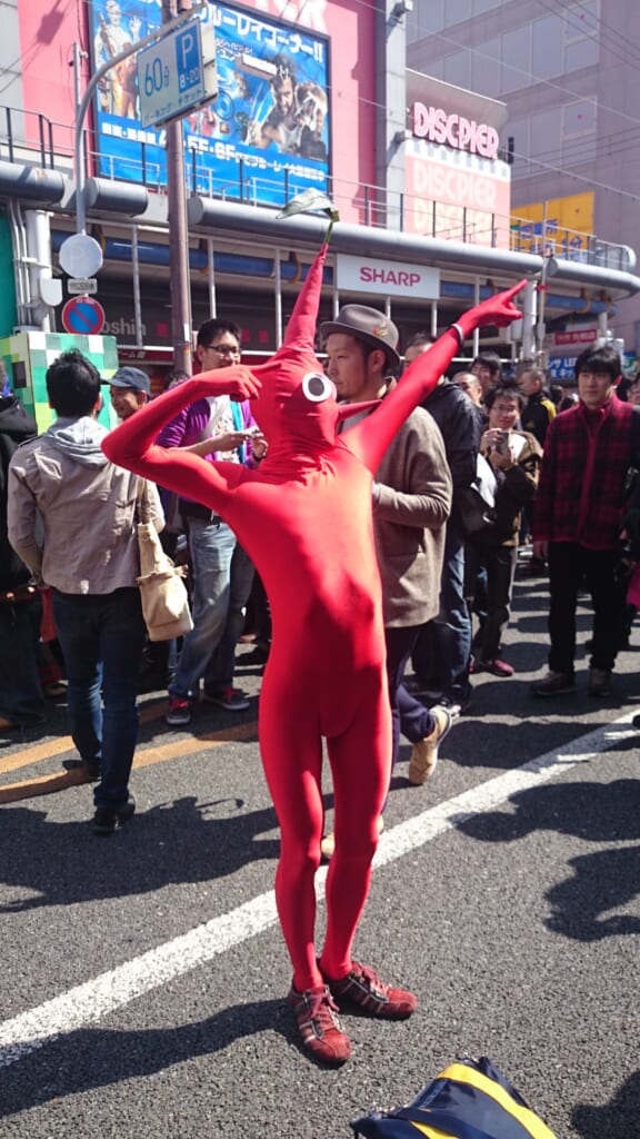 Pikmin en el festival de cosplay de Osaka.