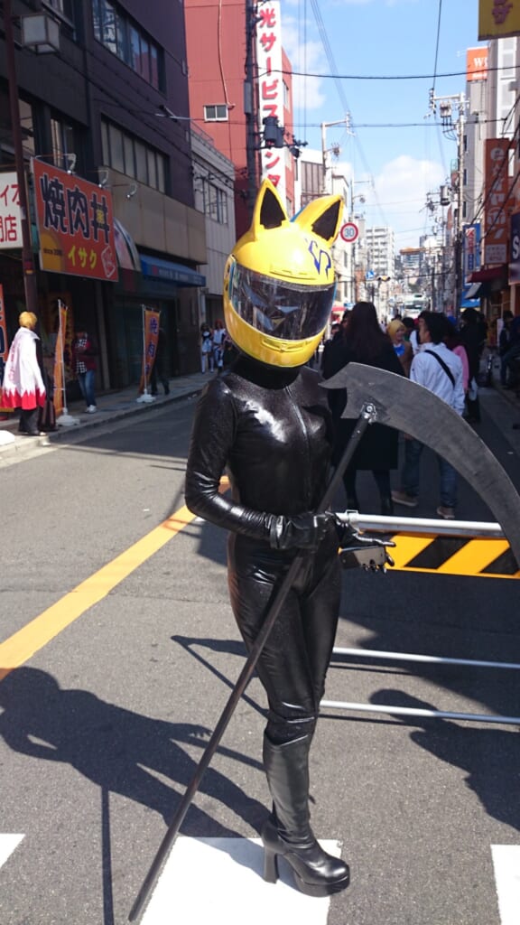 Celty en el festival de cosplay de Osaka.