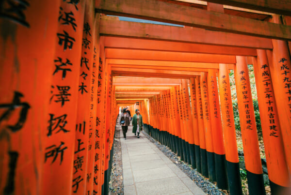 mil puertas rojas en Fushimi Inari Taisha