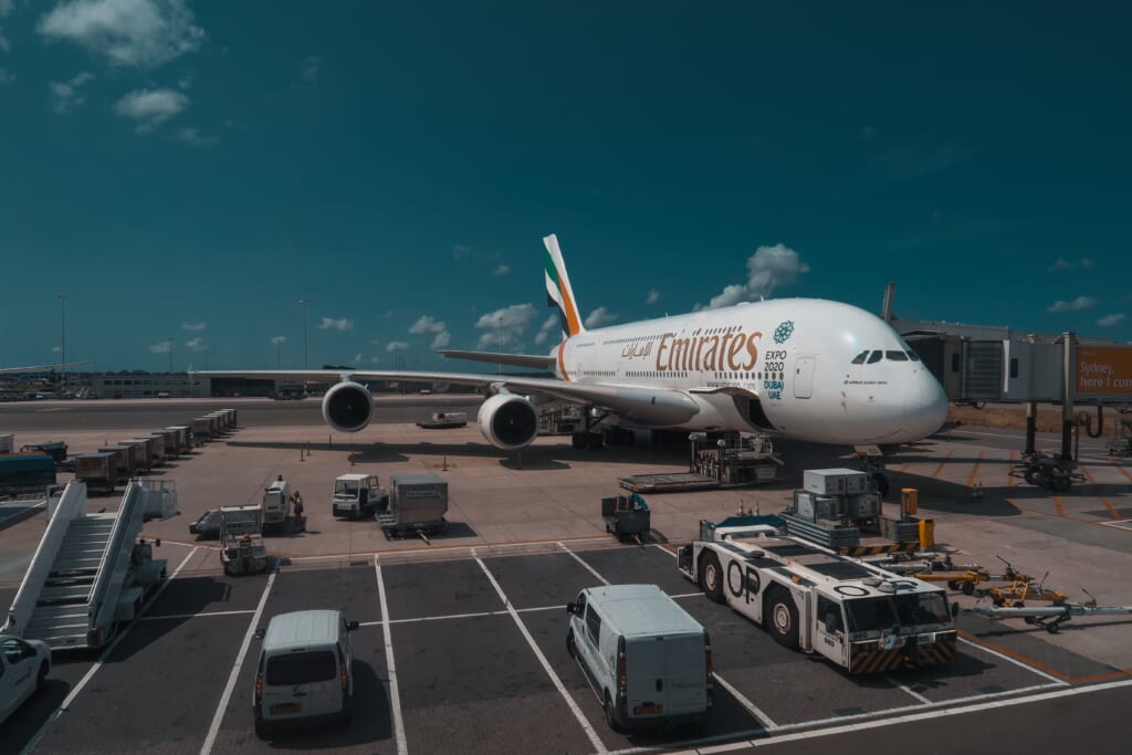 Avión de la areolínea de Emirates