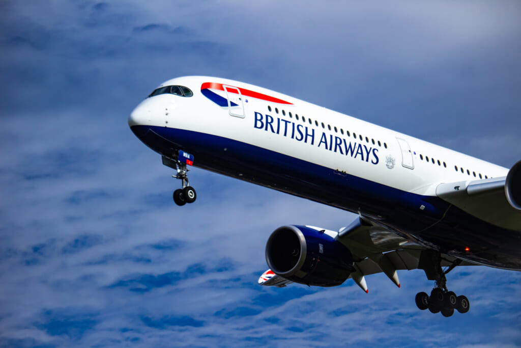 Un avión de la aerolínea British Airways