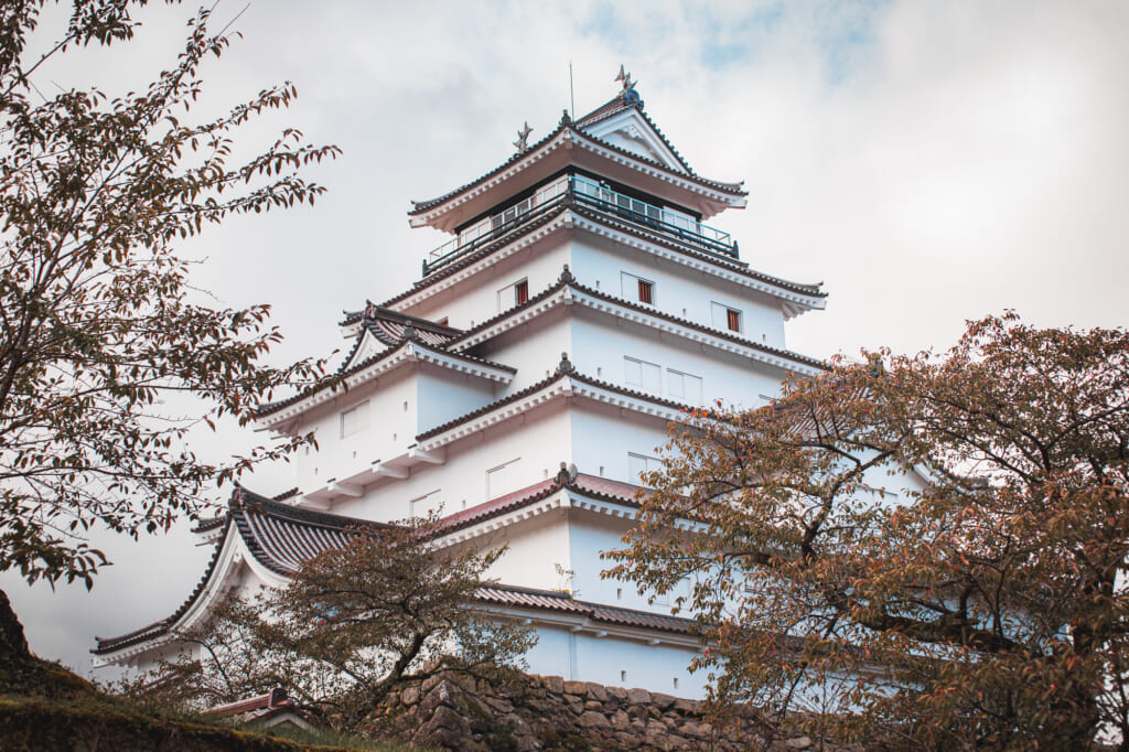vista general del castillo tsurugajo