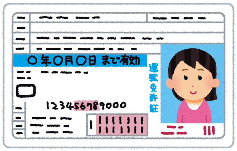 Carnet de conducir de mujer japonesa 