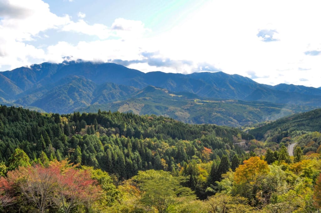 Valle de Kiso  en otoño.
