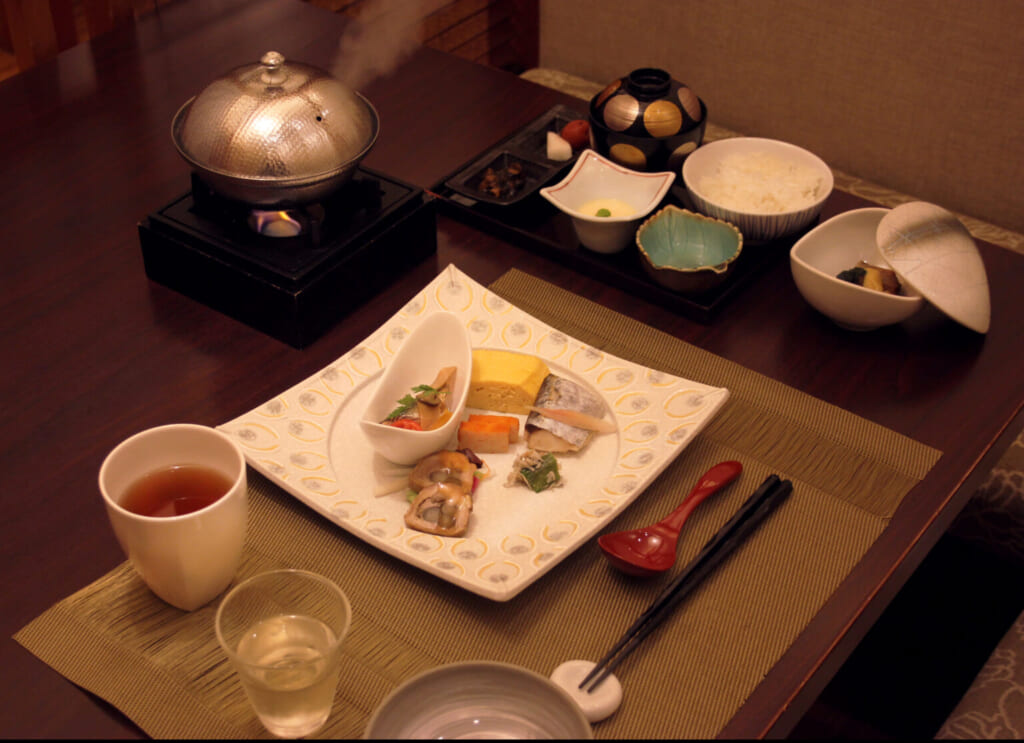 Un desayuno en un ryokan japonés