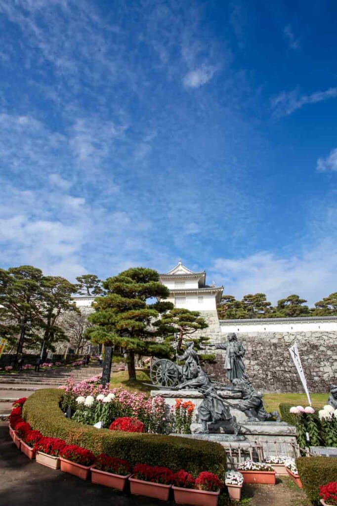 El castillo Nihonmatsu ofrece parte de la cultura samurai