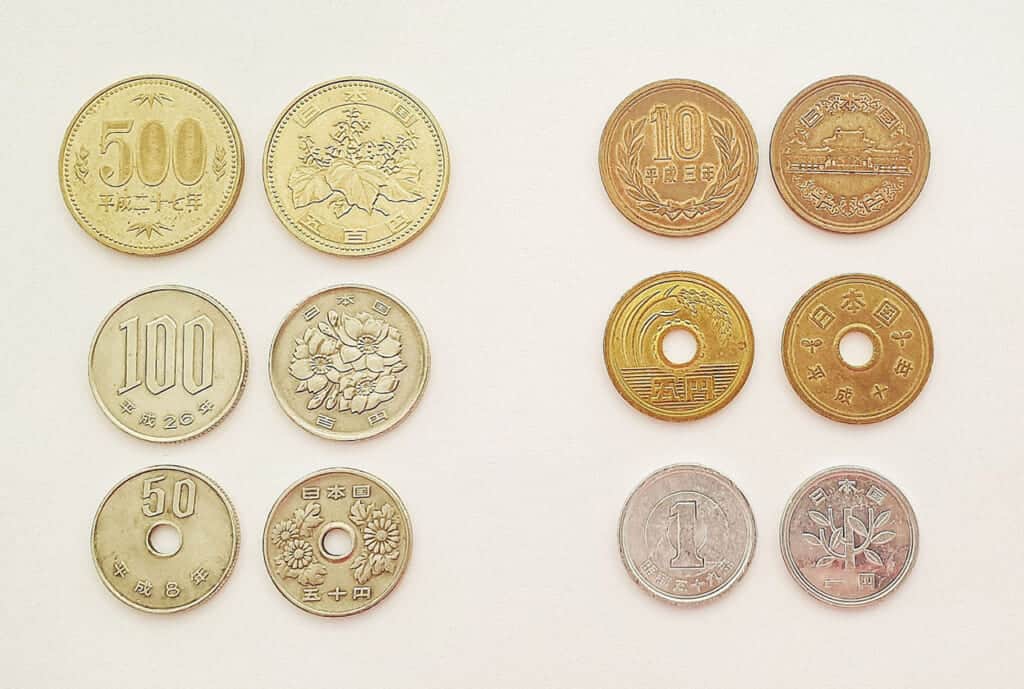 monedas japonesas