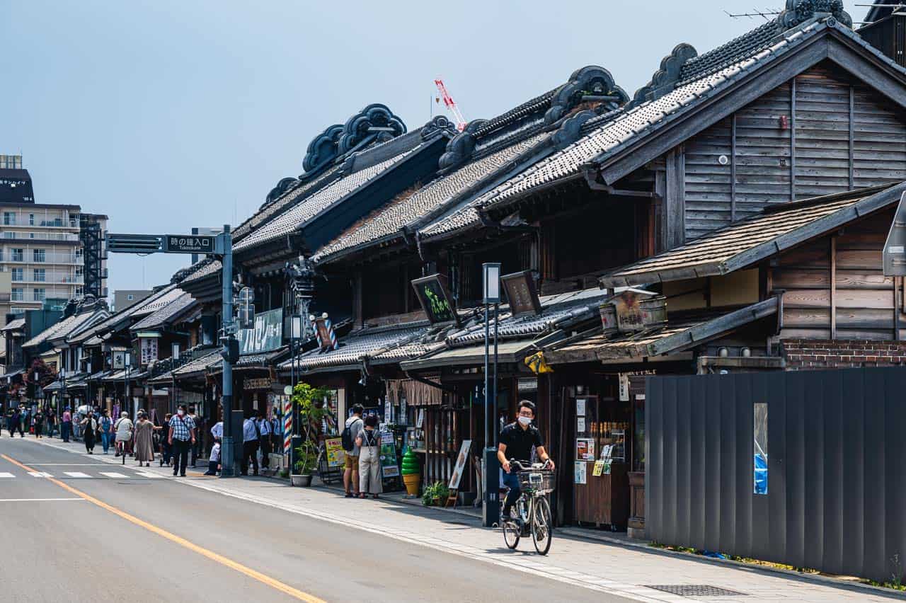 Una de las calles principales en kawagoe