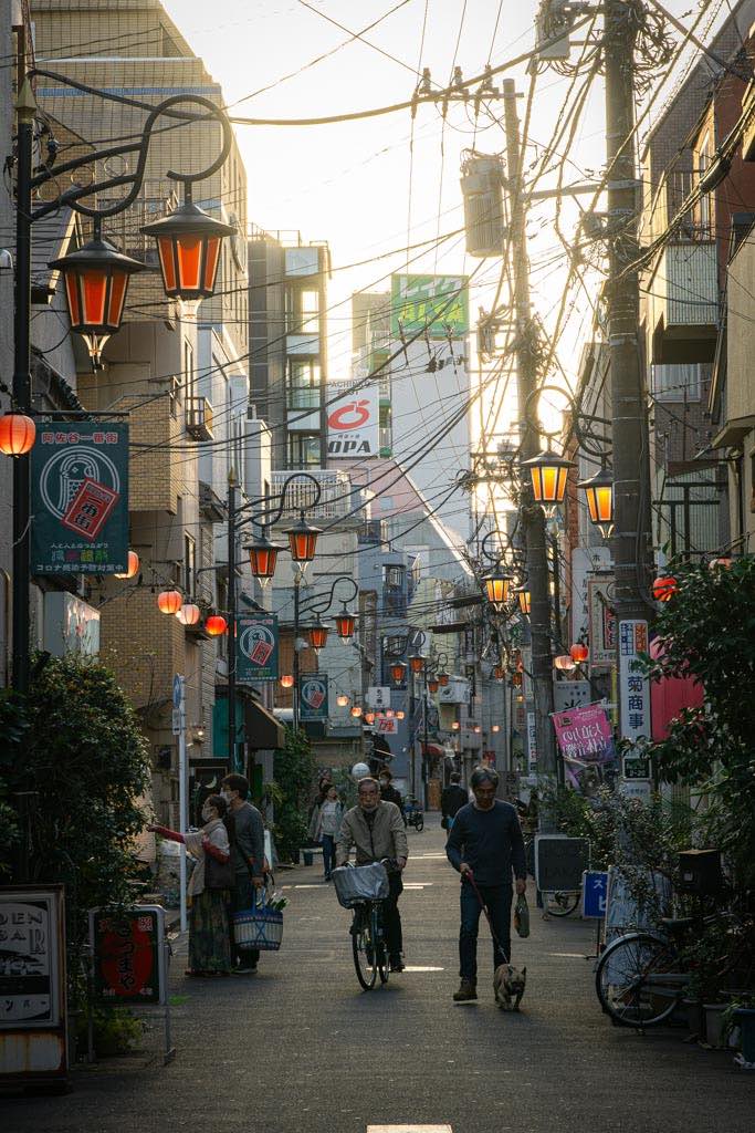 Una de las calles más conocidas de Asagaya