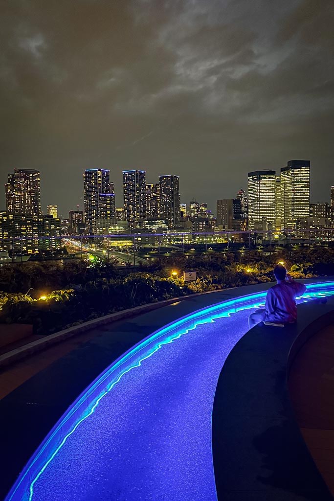 La ciudad de Tokio iluminada