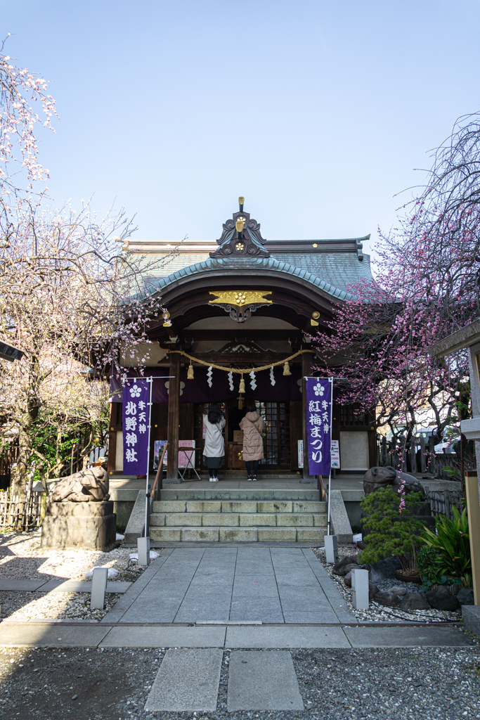 El altar principal de un santuario en Tokio