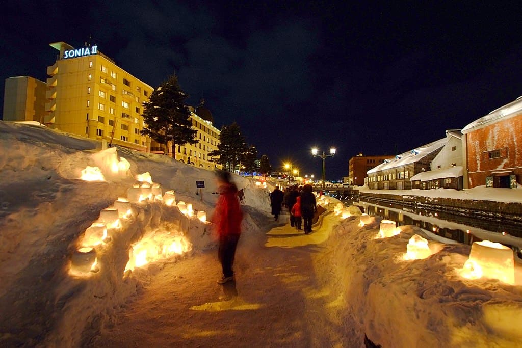 Snow Light Path Festival en Otaru