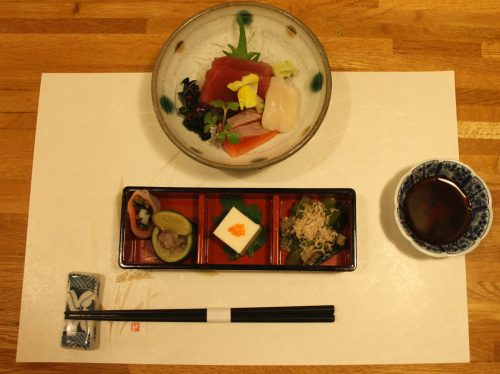 Erste Gang im Kaiseki Menü