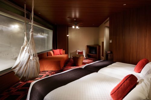 Das Danran Hängematten Zimmer im Naeba Prince Hotel