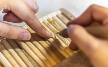 Murakamis traditionelle Lackwaren- Handwerkskunst, Japan.
