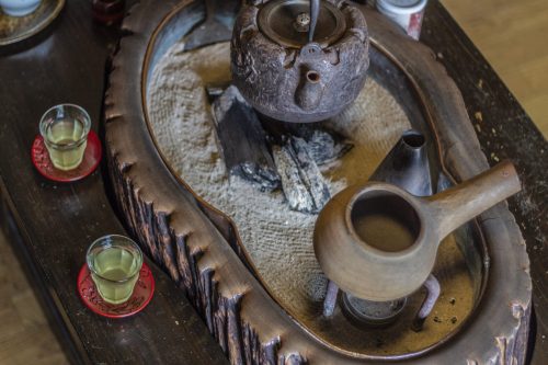 Japanische Teekultur in Murakami erleben, Japan.