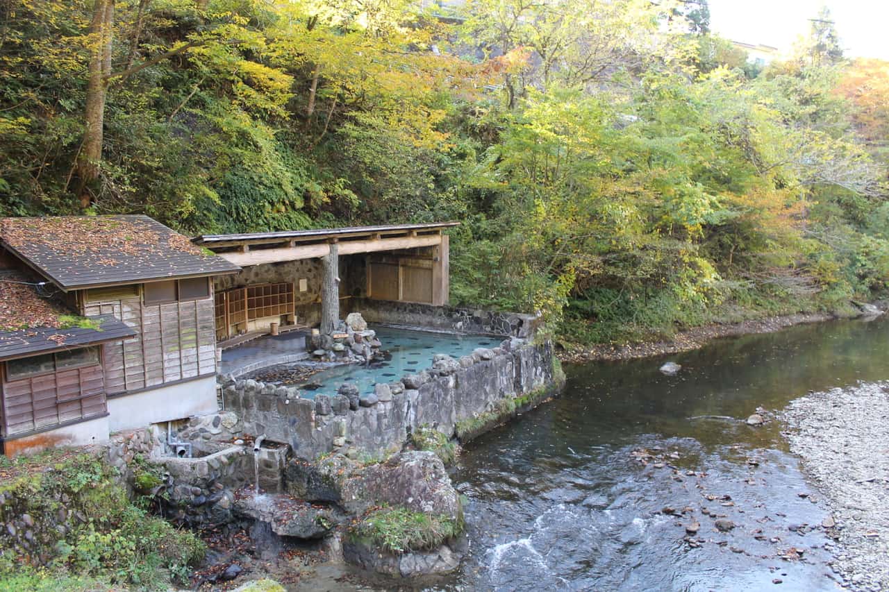 Das Osawa Onsen in Hanamaki, Präfektur Iwate, Japan.