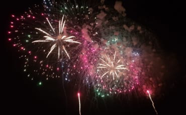 Feuerwerk in Nagaoka, Präfektur Niigata, Japan.