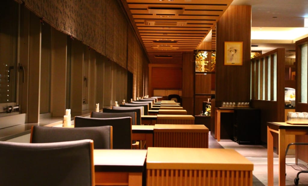 Der Speisesaal im Hotel Kowakuen Haruka.