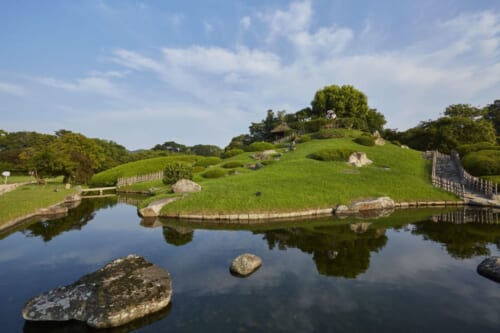 Japanische Gärten: Der Koraku-en Garten in der Präfektur Okayama.