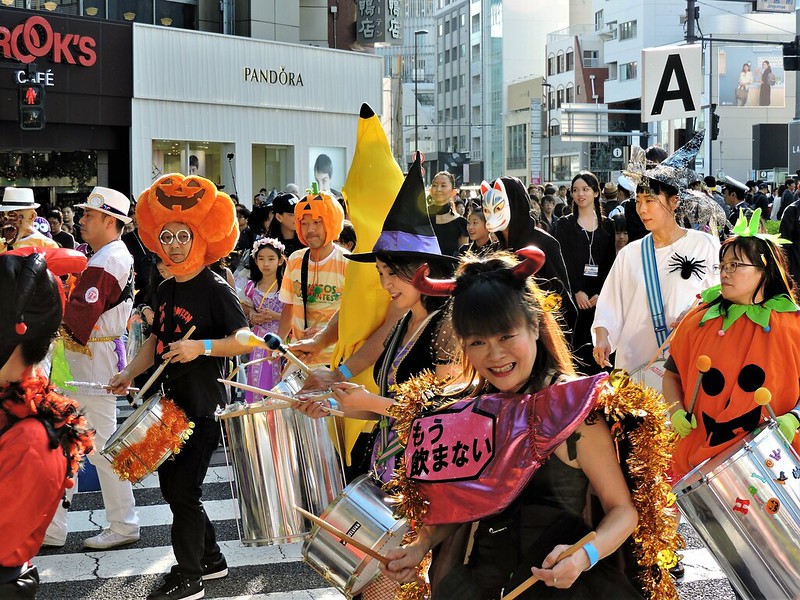 Halloween Parade in Omotesando, Harajuku.