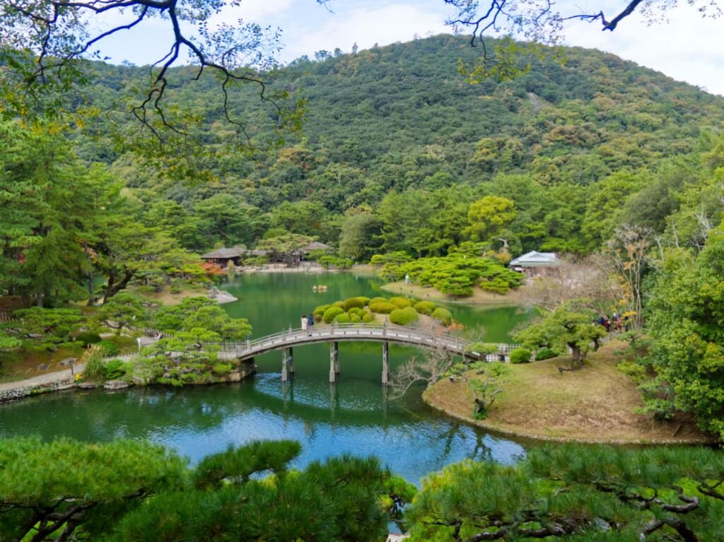 Ritsurin Garten in Kagawa, Japan.