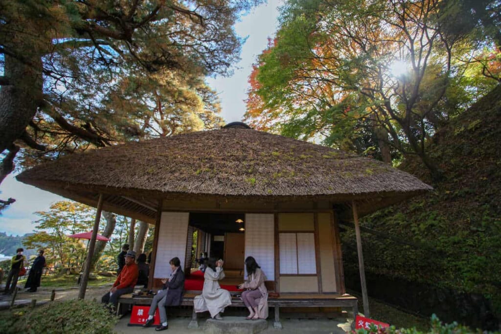 Ein japanisches Teehaus in der Präfektur Fukushima.