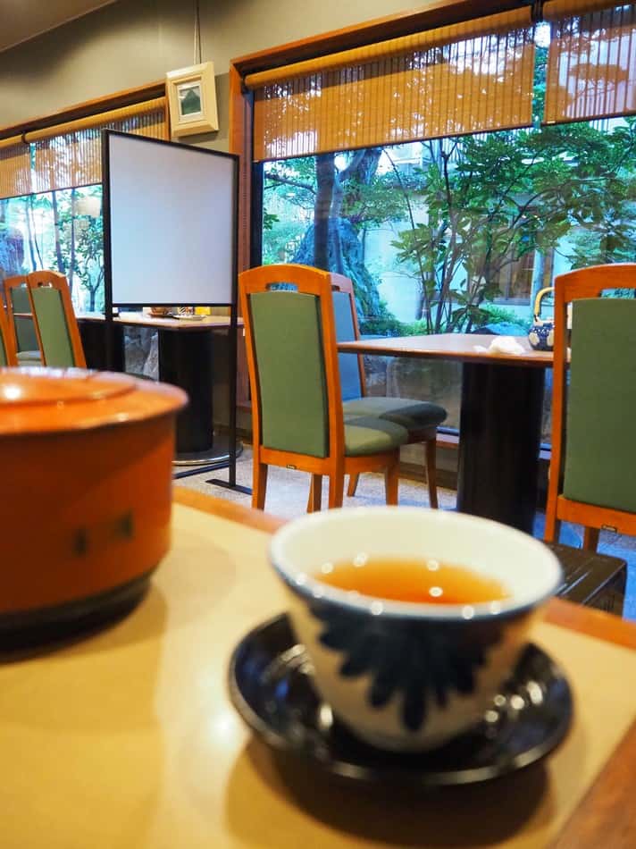 Tee in einem japanischen Restaurant.