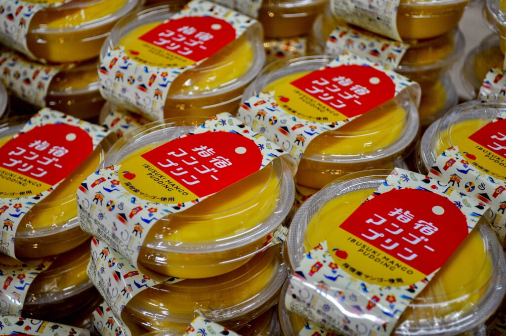 Mango-Pudding aus Japan.