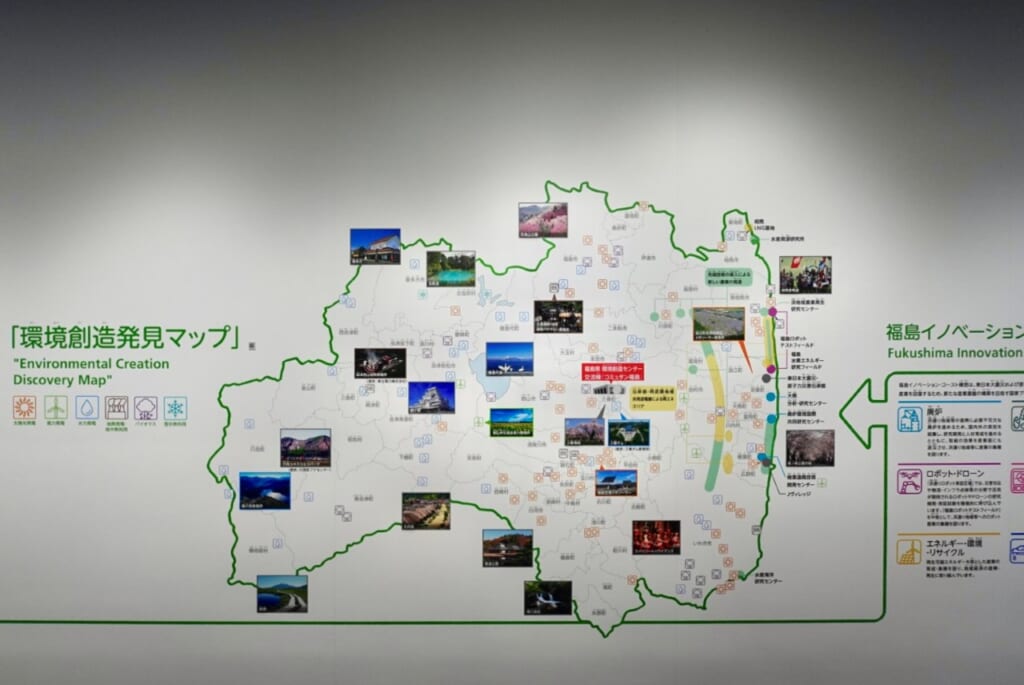 Karte von Fukushima