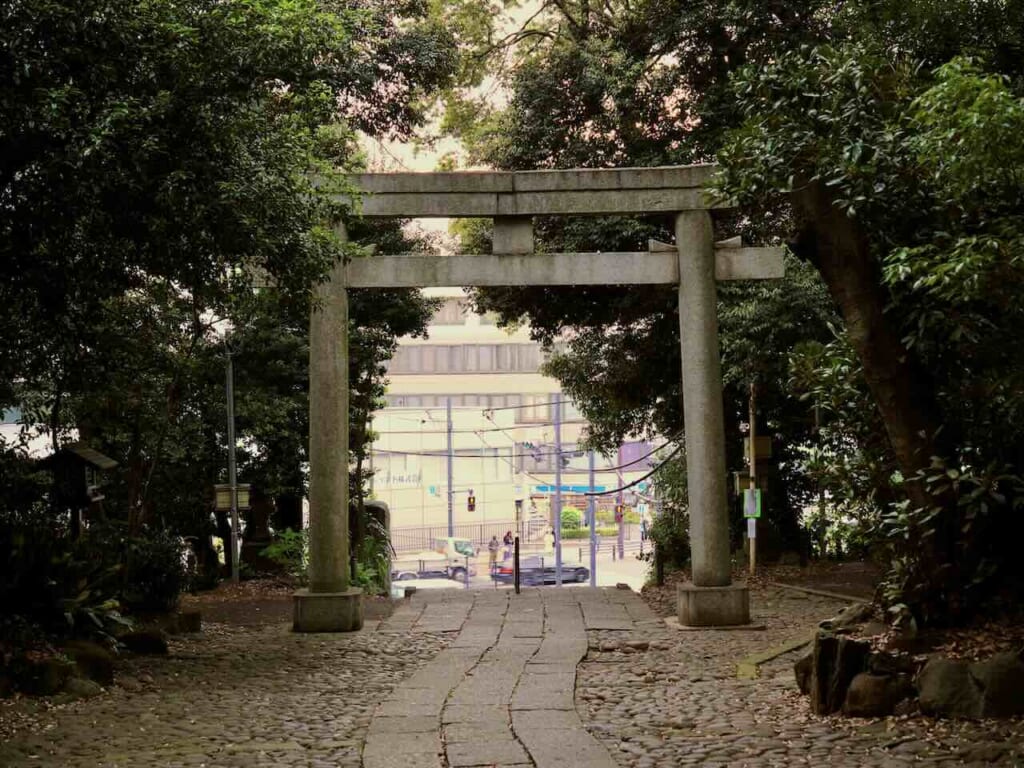 Torii-Tor aus Stein