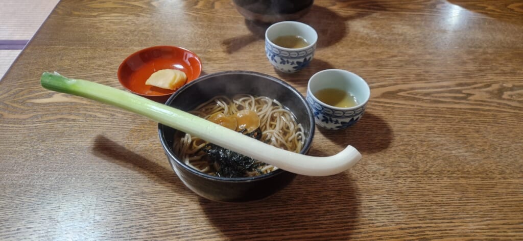 Negi-Soba in Ouchi-juku
