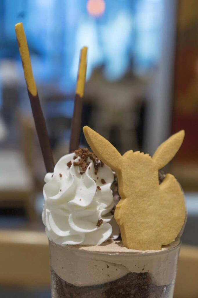 Dettaglio del Chocolate Parfait al Pokémon Cafe