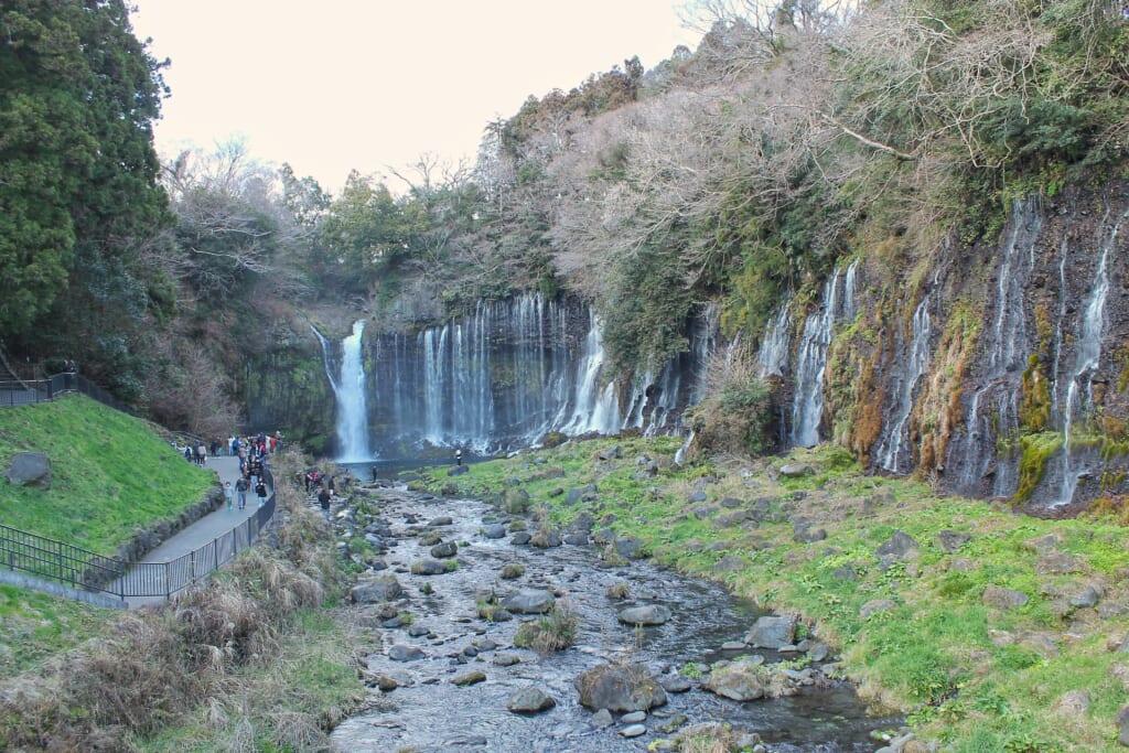 Vista sulla cascata Shiraito