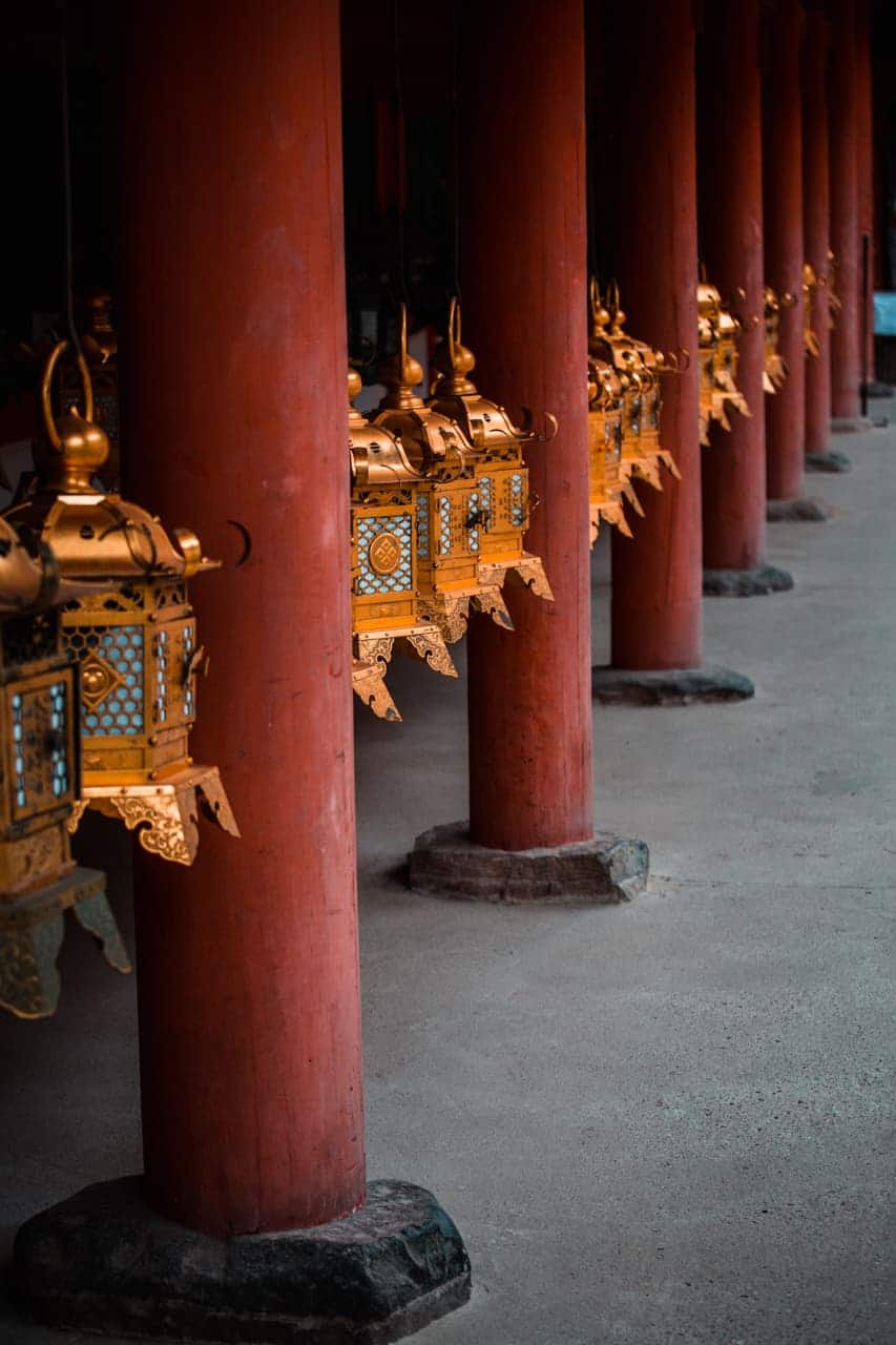 Lanterne al Kasuga Taisha di Nara