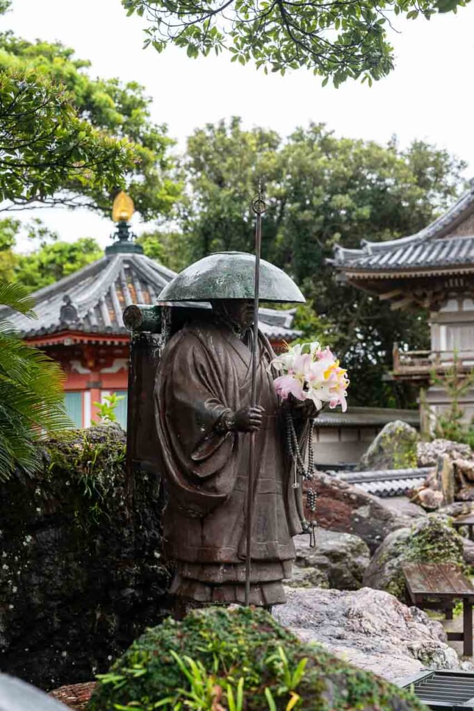 Statua in bronzo di Kukai 